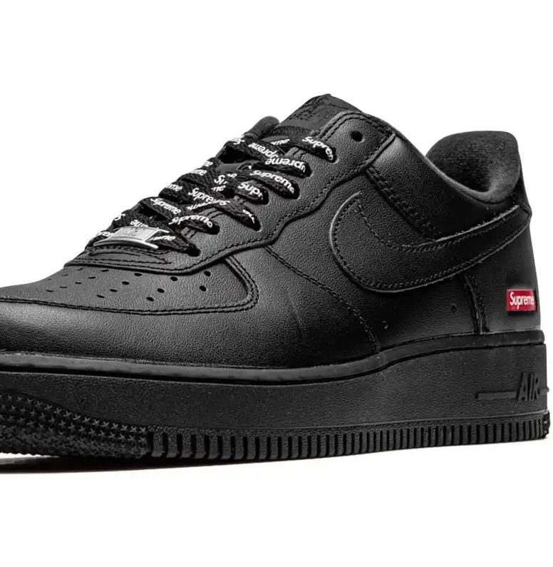Low Supreme 1 Force Nike Air Black 0701